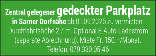 Parkplatz, Sarnen
