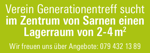 Lagerraum gesucht, Sarnen