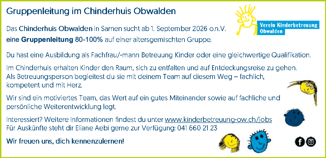 Gruppenleitung Chinderhuis