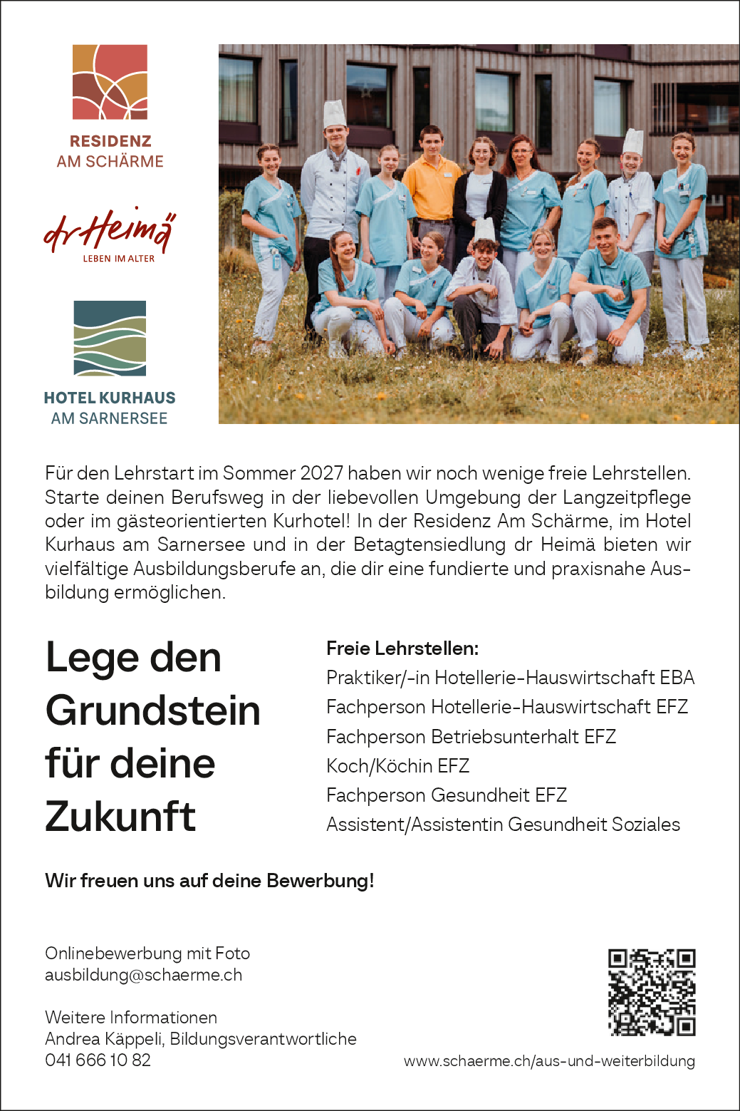 Lehrstellen 2027