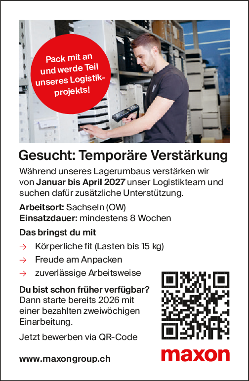Verstärkung für Lager / AKL Rekrut.2