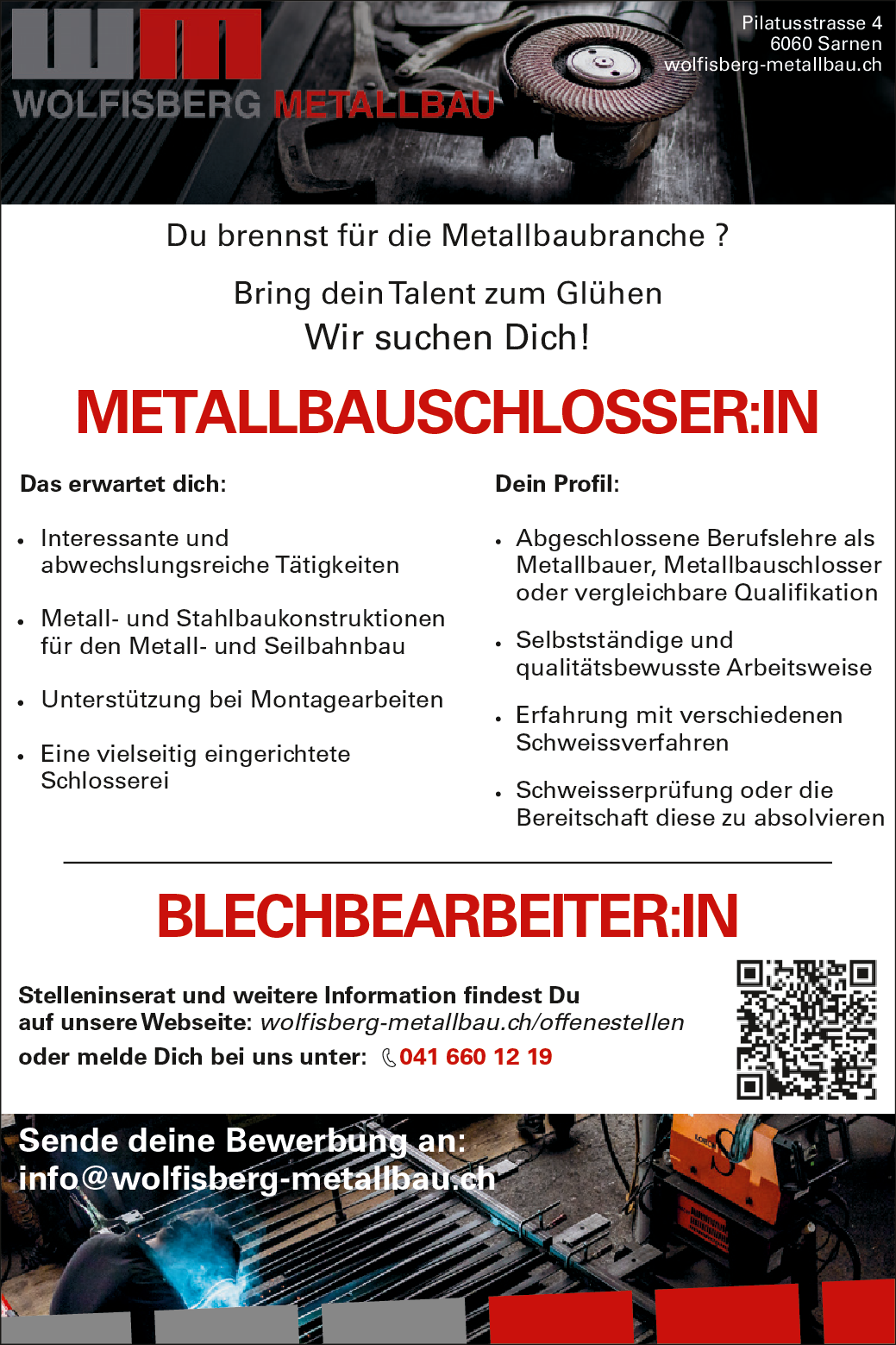Metallbauchlosser / Blechbearbeiter