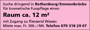 Raum ca. 12 m2, Rothenburg/Emmenbrücke