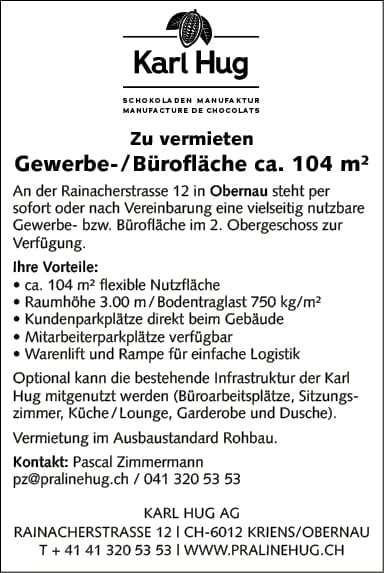 Gewerbe- / Büroflächenca. 104 m2, Kriens