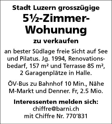 5.5-Zi. Wohung, Luzern