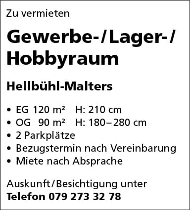 Gewerbe / Lager / Hobbyraum
