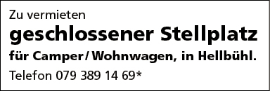 geschlossener Stellplatz Camper/Wohnwage
