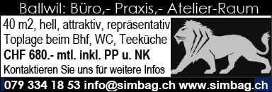 Büro/Praxis/Atelier, Ballwil