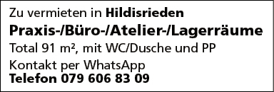 Praxis-/Büro-/Atelier-/Lagerräume
