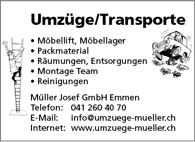 Umzüge / Transporte 2026