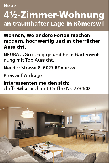 4.5 Zi-Wohnung, Römerswil
