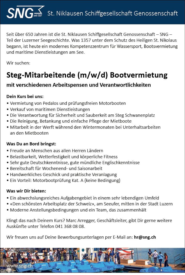 Steg- Mitarbeitende