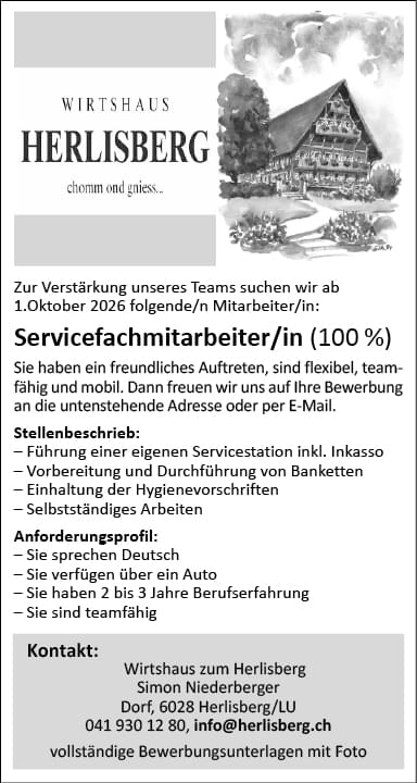 Servicefachmitarbeiter/in