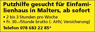 Putzhilfe gesucht