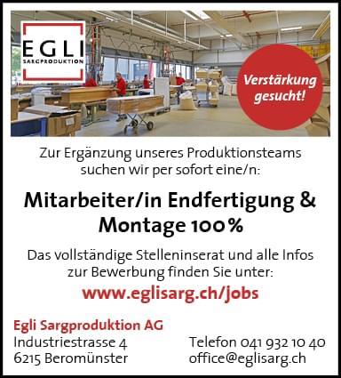 Mitarbeiter/in Montage & Endfertigung