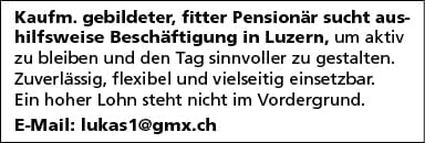 Sinnvolle Beschäftigung