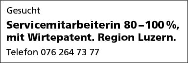 Servicemitarbeiterin