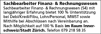 Sachbearbeiter Finanz- & Rechnungswesen