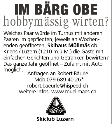 Hobbymässig wirten