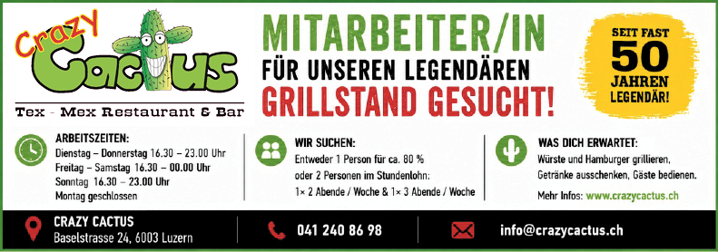 Mitarbeiter/in Grillstand