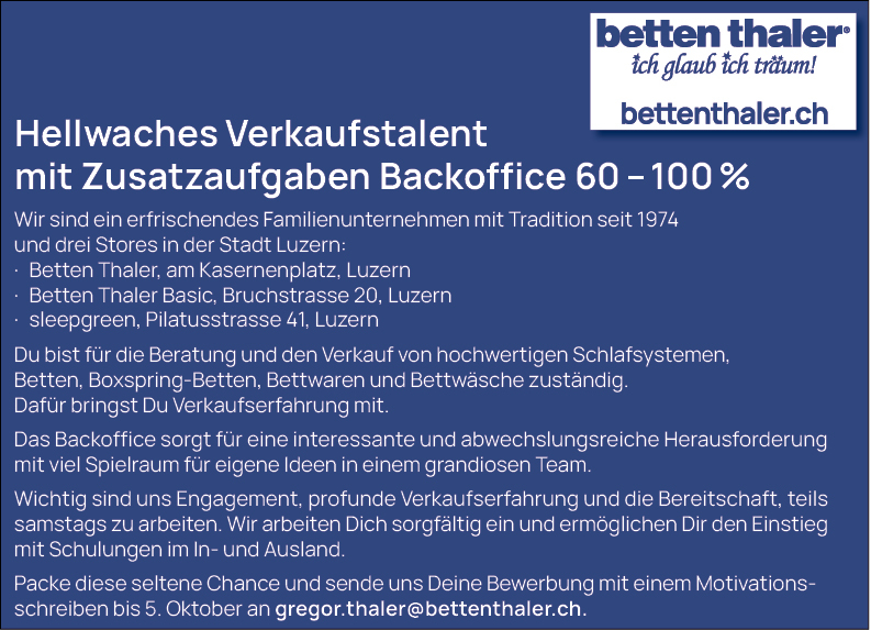 hellwaches Verkaufstalent