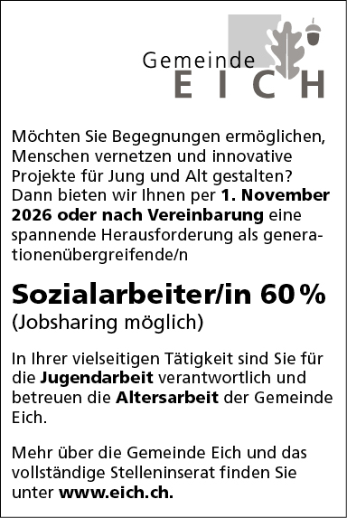 Sozialarbeiter/in 60%