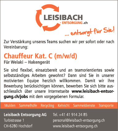 Chauffeur Kat. C (m/w/d)