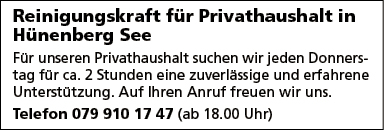Reinigungskraft