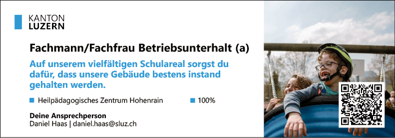 Fachmann/Fachfrau Betriebsunterhalt (a)