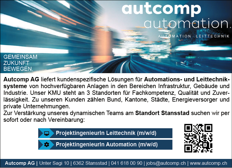 Projektingenieur/in Leittechnik + Automation