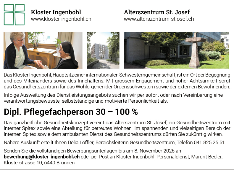 Dipl. Pflegefachfrau/-mann 30-100%