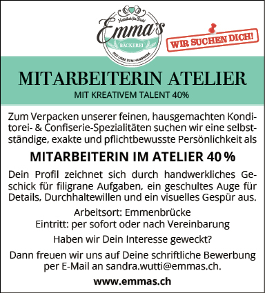 Mitarbeiterin Atelier