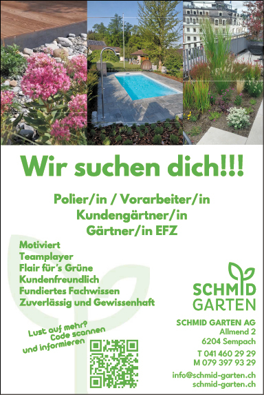 Polier / Vorarbeiter Kundengärtner / Gärtner EFZ