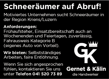 Schneeräumer auf Abruf