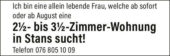 2.5 bis 3.5 Zi-Wohnung 
