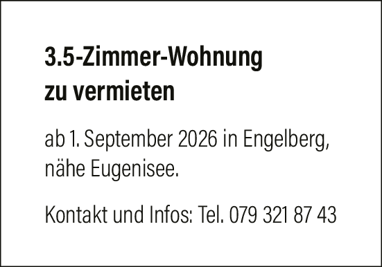 3.5 Zi-Wohnung Engelberg