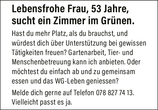 Nidwalden, Zimmer im Grünen