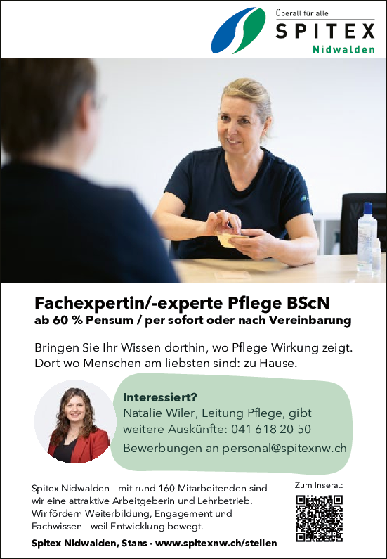 Fachexpertin/-experte Pflege BScN