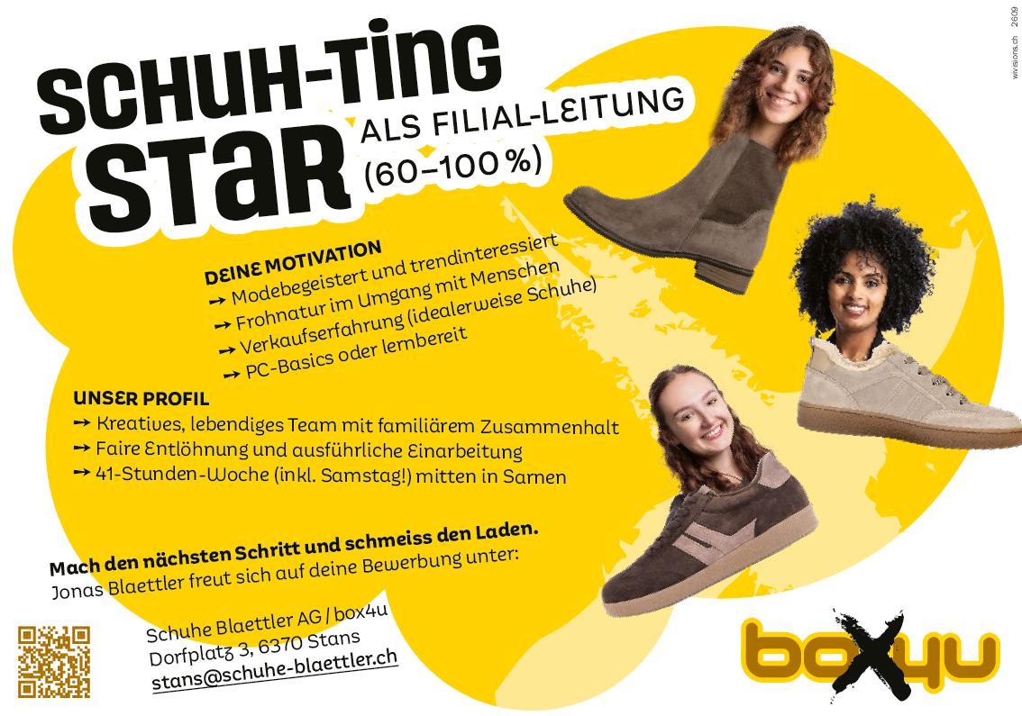 Schuh-ting Star / Filialleitung 60-100%