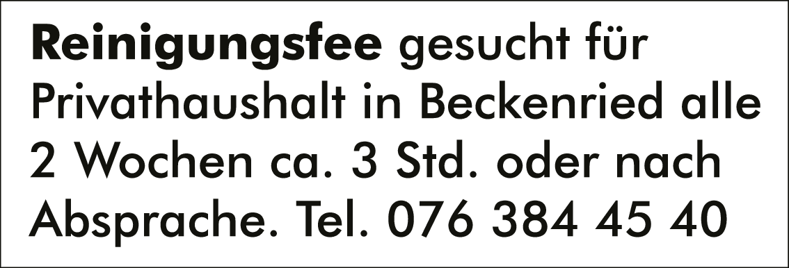 Reinigungsfee gesucht