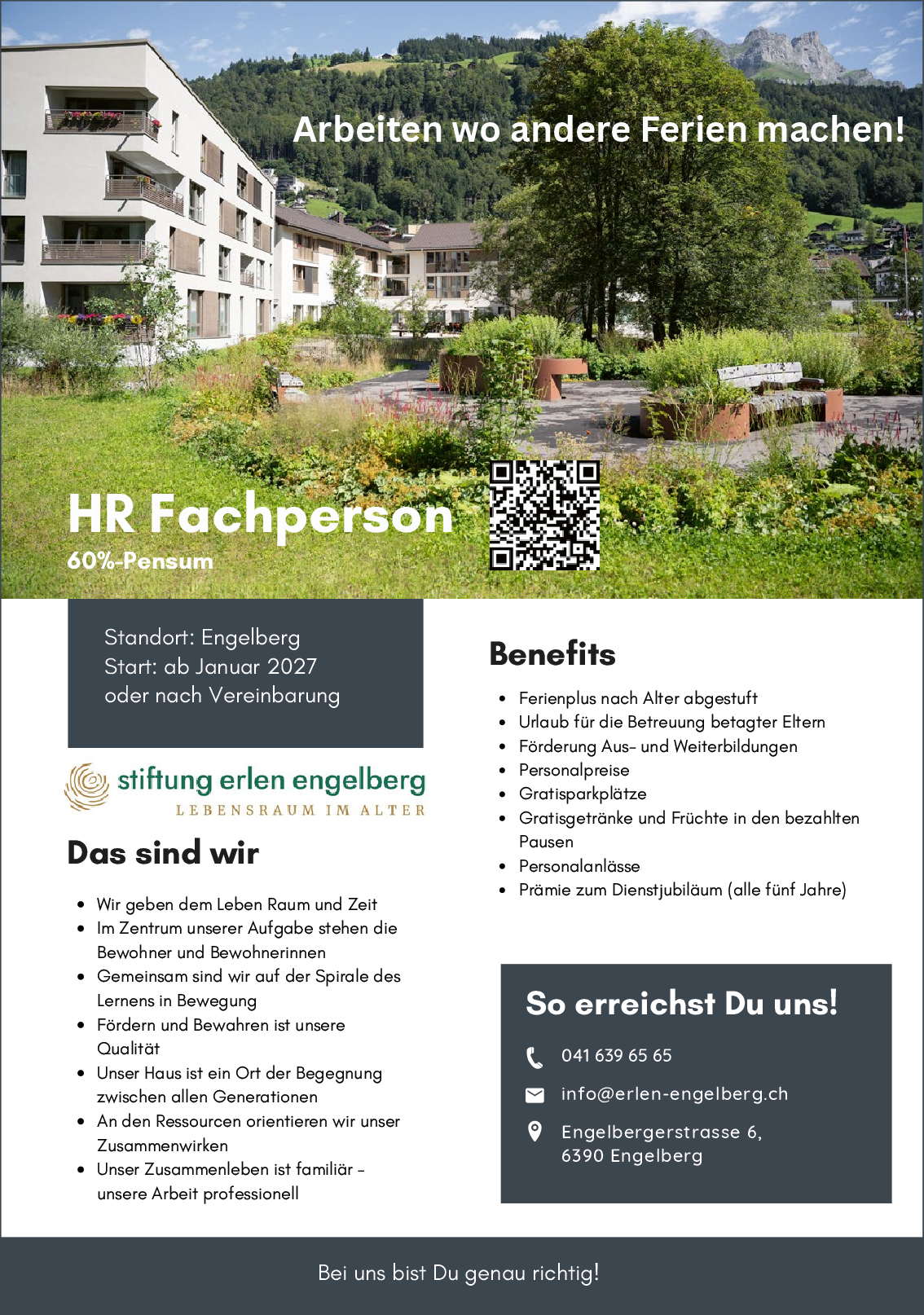 HR Fachperson - 60% Pensum , OW