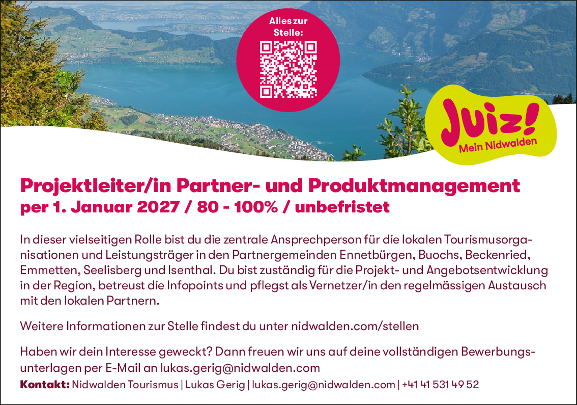 Projektleiter Partner-/Produktmanagement