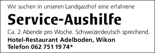 Service-Aushilfe