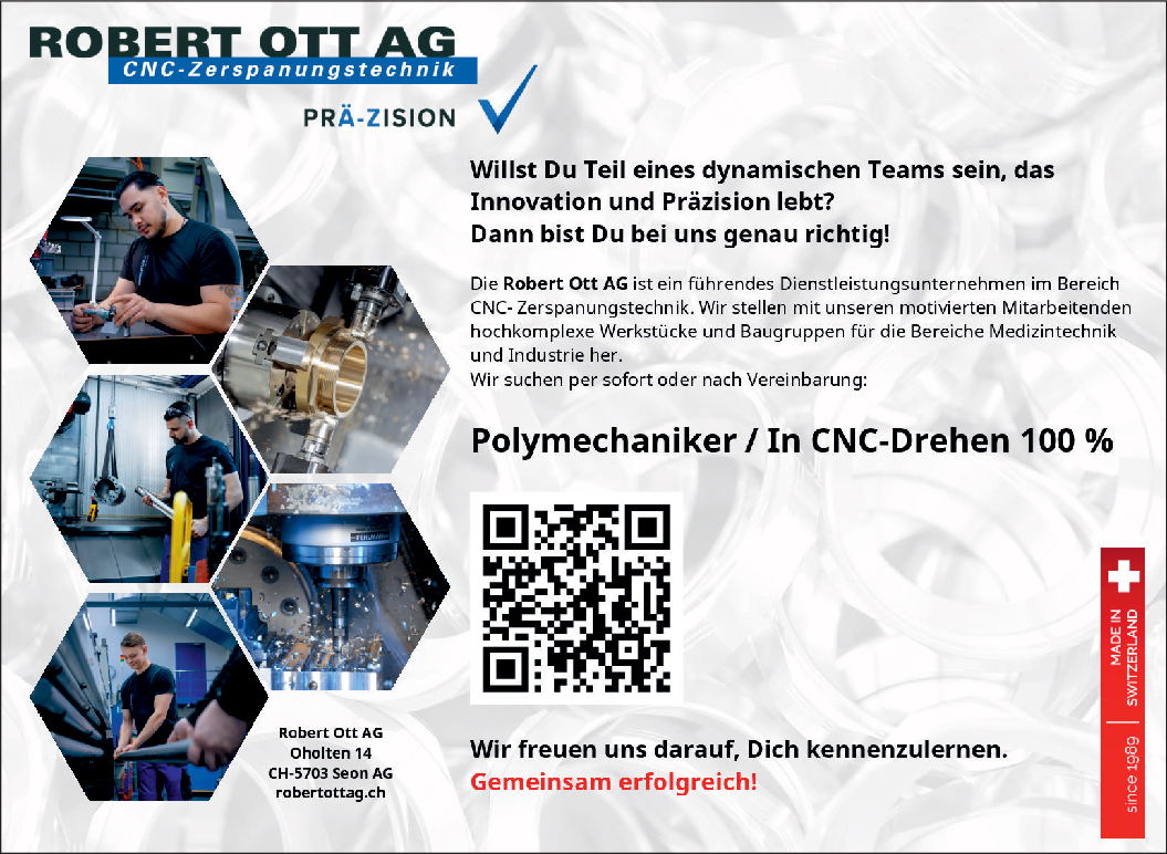 Polymechaniker/in CNC-Drehen