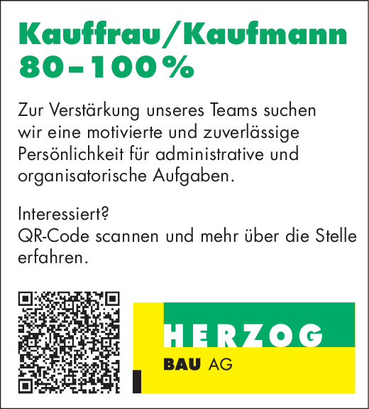 Kauffrau / Kaufmann 80-100%